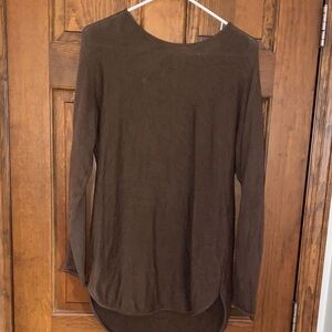 Michael Kors Chocolate Long Sleeve Top